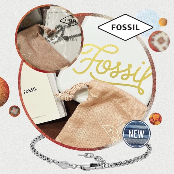 Fossil Other - New Fossil Chain Bracelet - Stainless Steel